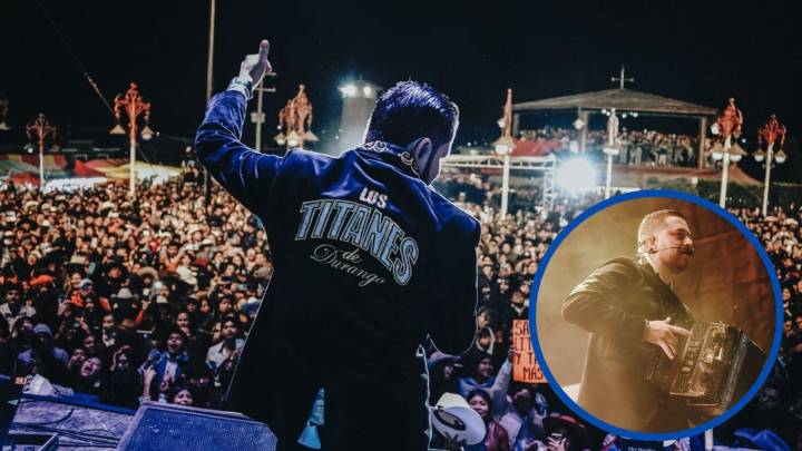 Vocalista de Los Titanes de Durango recibe ‘latazo’ en la cara; su reacción se vuelve viral