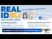 TSA announces increase in fee for not using REAL ID
