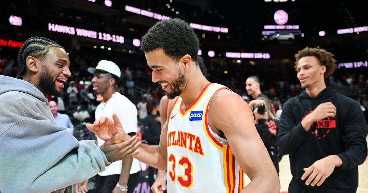 We have liftoff: Hawks’ Houstan shows off hops with highlight dunk