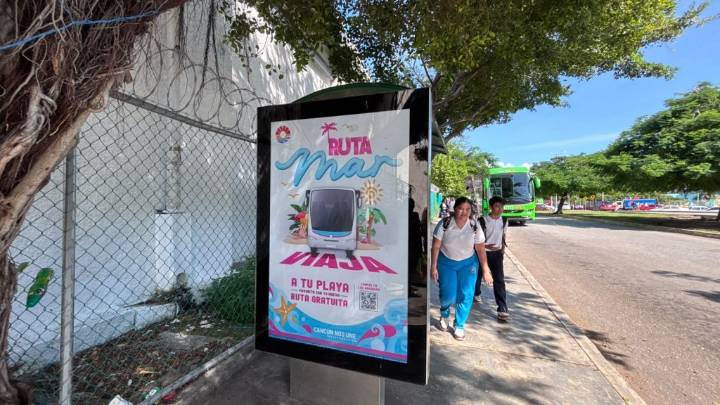 Lanzan “Ruta Mar”, transporte gratuito a las playas de Cancún