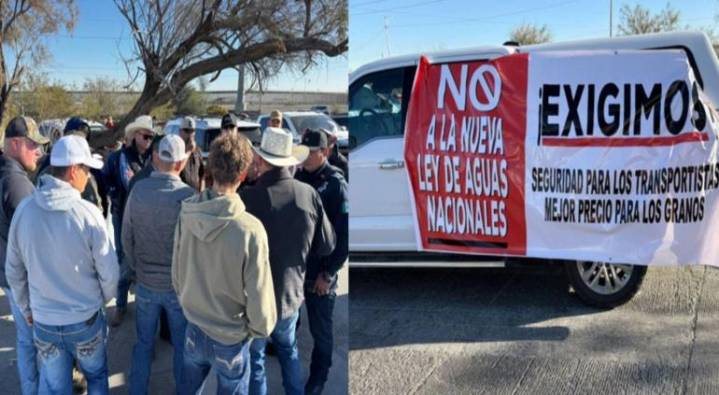 Campesinos protestan en el puente Zaragoza; "no vamos a cerrar"