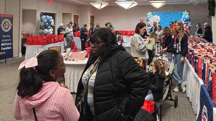 Hundreds of military families receive holiday meals and gifts in Norfolk as costs rise