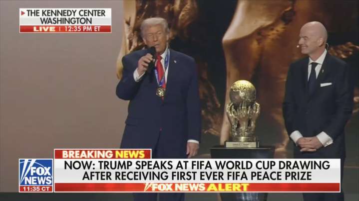 Trump Calls Receiving ‘FIFA Peace Prize’ One of ‘The Great Honors of My Life’