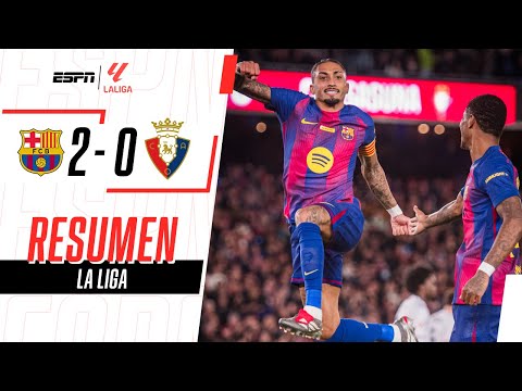 VIDEO: ver resumen y goles del partido, Barcelona vs Osasuna (2