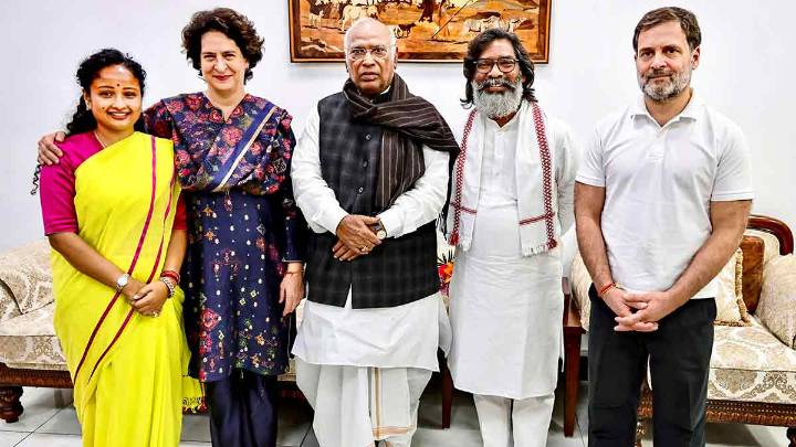 Amid JMM-BJP alliance rumours, Congress says INDIA bloc 'rock