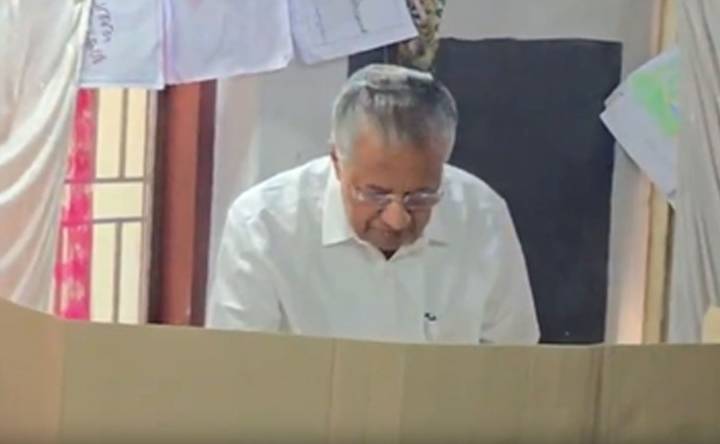 ‘Left poised for historic victory’: CM Vijayan after voting in 2nd phase of local body polls