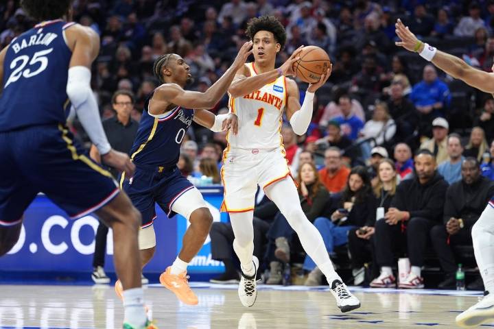 Deadspin | NBA roundup: Jalen Johnson's career night lifts Hawks past 76ers in 2OT