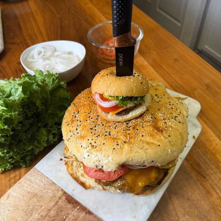 Elise Jesse’s Giant Super Bowl Burger Recipe