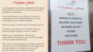 Bengaluru’s Meghana Foods Issues Apology For Denying Lift Access To Delivery Agents: ‘Clown Behaviour’