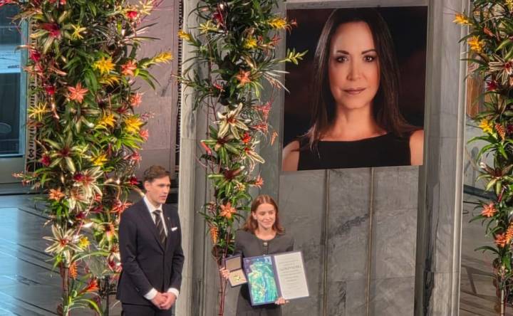 María Corina no va por su Nobel: Su hija recibe el premio en Oslo