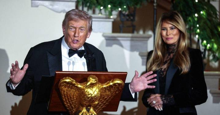 President Donald Trump and Melania Trump Roasted for Wearing 'Funeral'-Like Outfits to Congressional Ball: 'Seriously?'