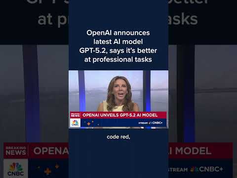 OpenAI announces latest AI model GPT-5.2, says it's better at professional tasks