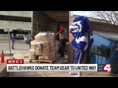 Battlehawks helping families in need this winter with coat, sweatshirt donation