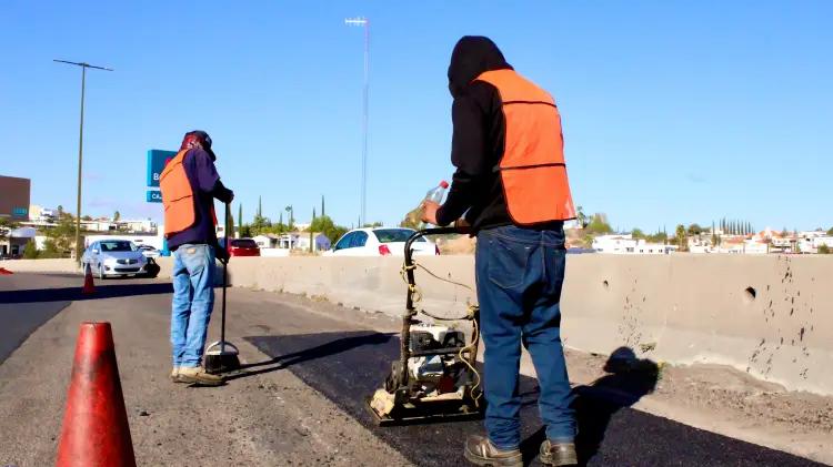 Concluyen primeros trabajos de bacheo; mantenimiento vial será permanente