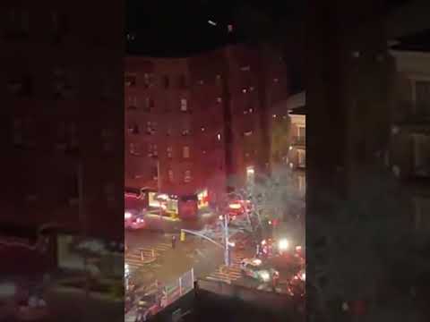Police respond to West Village fire after unknown object is hurled through window #shorts