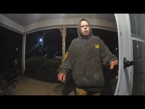 Video shows moment Rockdale County escapee knocked on woman's door, asked for something to drink