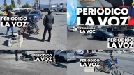 Al cerrarle el paso Manda a 'volar' a motociclista