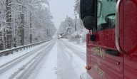 Roadway blocked on Flat Top Road due to stuck vehicles