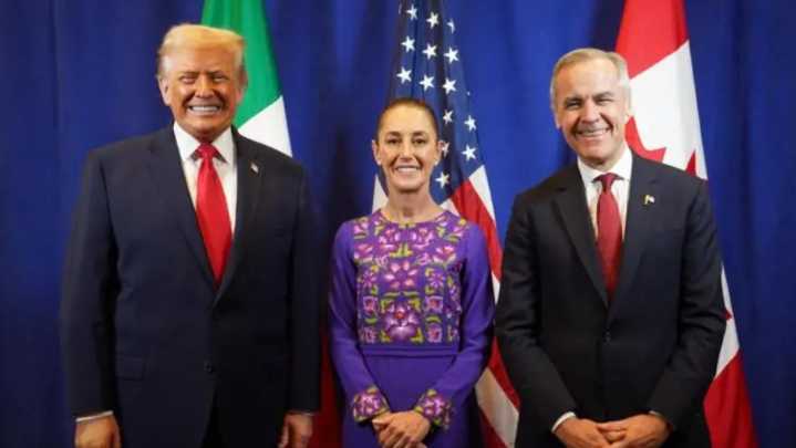 ‘Hablamos principalmente de comercio’, dice Trump sobre reunión con Sheinbaum y Carney