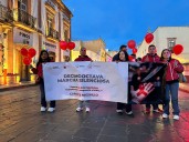 Marchan integrantes del Consejo Estatal para la Prevención y Control, en respuesta ante el VIH