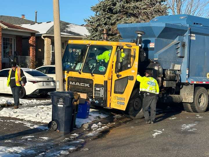 City of Toronto worker dead after being hit by garbage truck