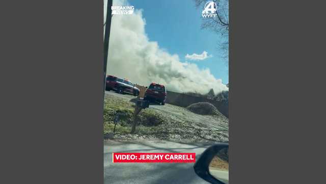 Video shows smoke billowing from home off Laurens Road