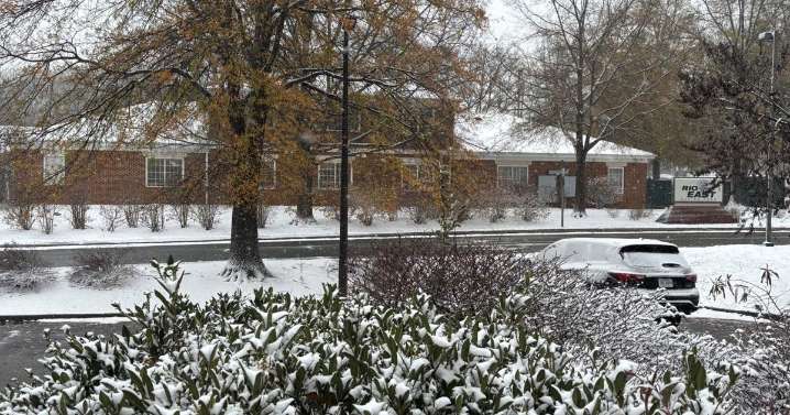 Snowy weather makes a mess of Central Virginia