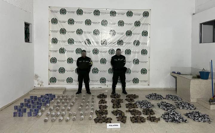 En Putumayo incautan más de 100 kilos de pólvora