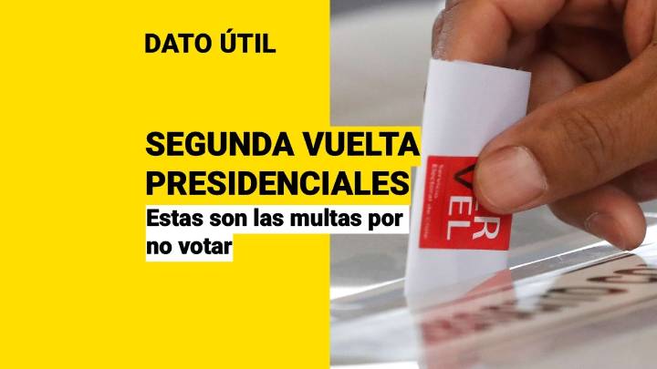 Segunda vuelta presidencial: Esta es la multa por no votar