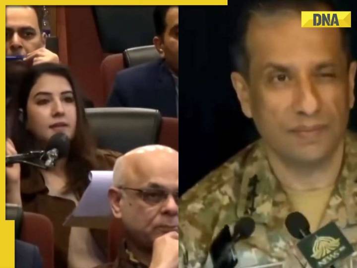 Pakistan Army top official Ahmed Sharif Chaudhry caught 'winking' at female jour