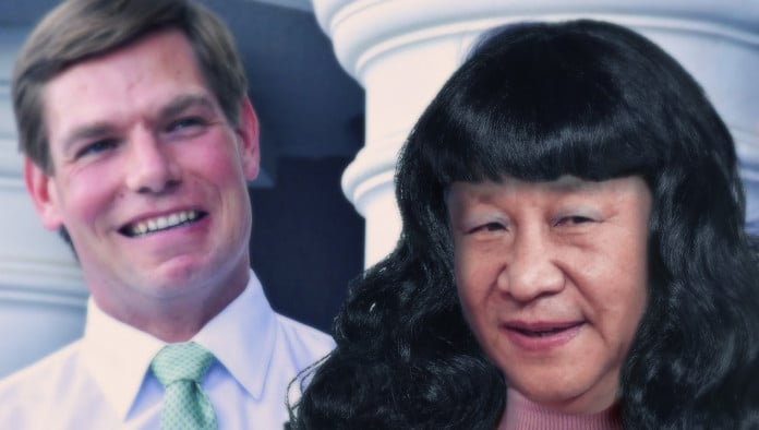 Security Concerns Raised As Eric Swalwell's Girlfriend Revealed To Be President Xi In A Wig