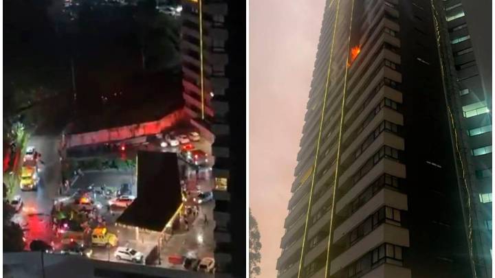 Incendio en Medellín durante la noche de velitas deja seis heridos y un perro fallecido
