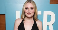 Dakota Fanning's D&G Dress Comes With Super Bold Neckline