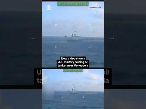 New video shows U.S. military seizing oil tanker near Venezuela #shorts