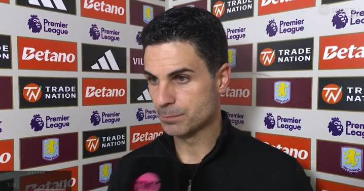Mikel Arteta points blame for Aston Villa's dramatic winner against Arsenal