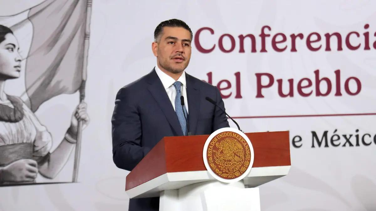 Descarta García Harfuch terrorismo en explosión de coche en Coahuayana, Michoacán