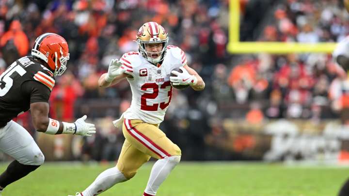 Christian McCaffrey is expected to play against the Titans on Sunday