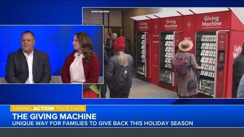 Unique vending machine at River Park to help charities and non