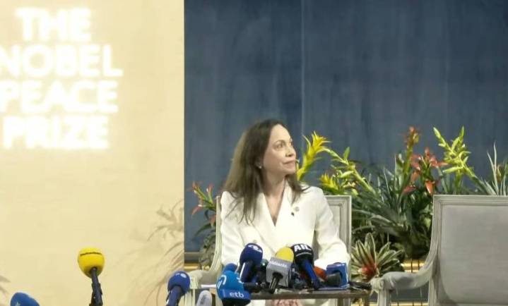 Denuncia Machado tiranía en Venezuela y afirma que habrá transición