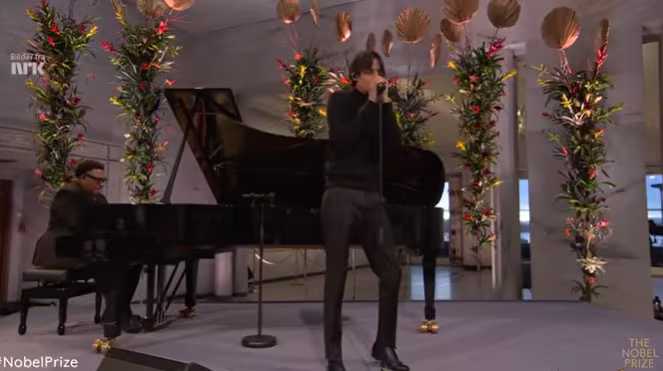 Danny Ocean encantó con su interpretación de «ALMA LLANERA» en la ceremonia de entrega del Nobel de la PAZ