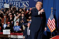 'They're like a machine gun!' Trump fawns over staffer's lips that go 'pop