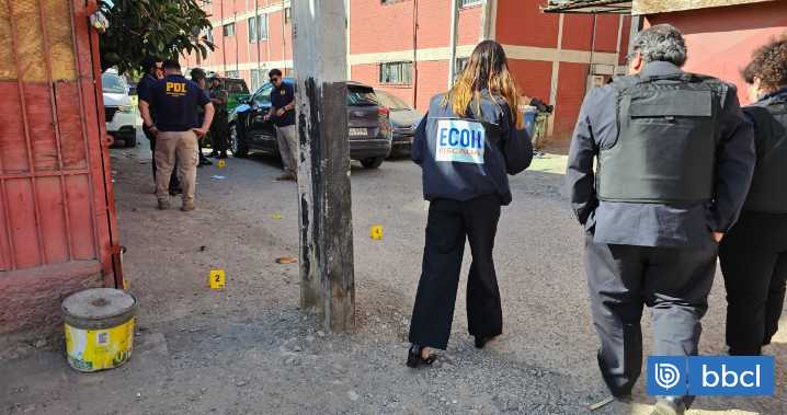 Balacera en "Barrio Chino" de Lo Espejo deja un hombre muerto por disparo en la cabeza y otro herido