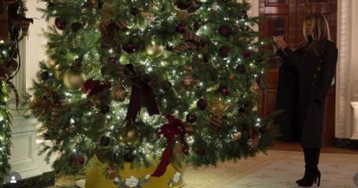 Melania Trump devuelve el glamour navideño a la Casa Blanca con una decoración majestuosa