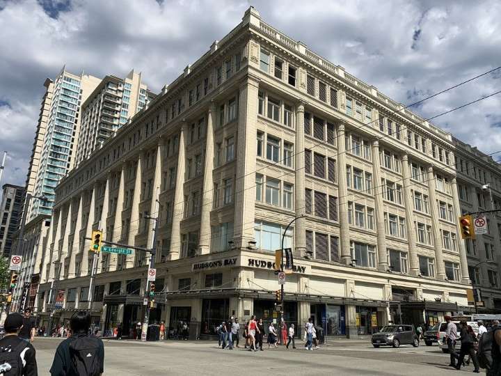 Hudson's Bay downtown Vancouver store listed for sale