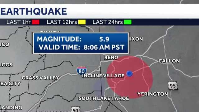 5.9-magnitude quake hits in Nevada, USGS says