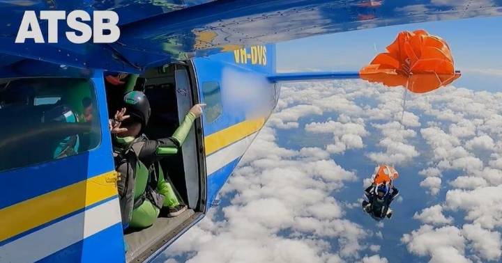 Skydiver dangles at 15,000 feet after parachute catches on plane's tail in Australia