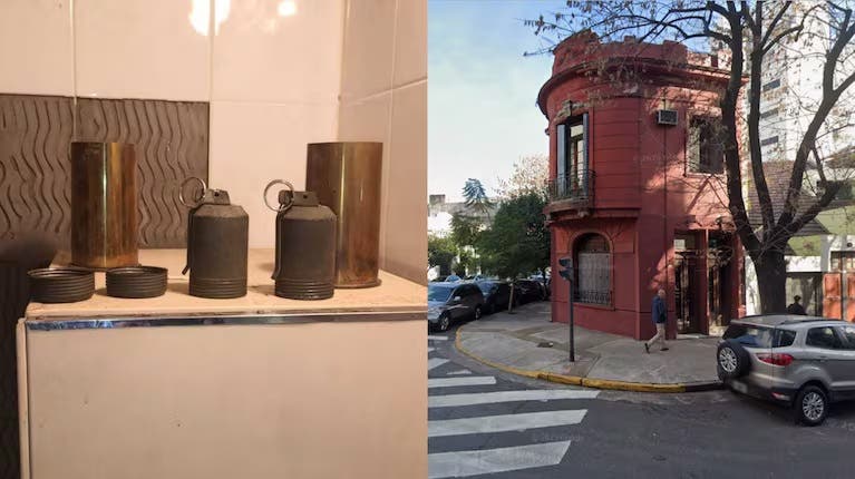 Palermo: una familia encontró cuatro granadas en una casa que había sido usurpada