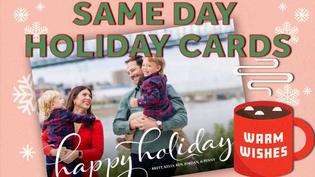 We tested same-day holiday cards. This store stood out