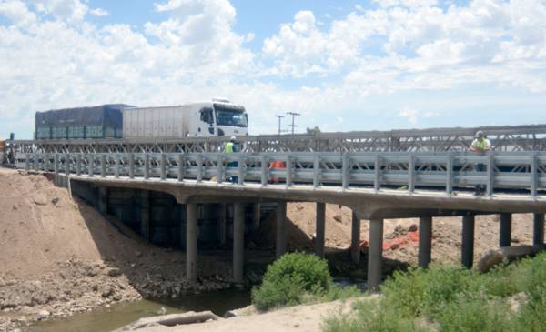 Habilitaron el tránsito en el puente de la ruta nacional 3