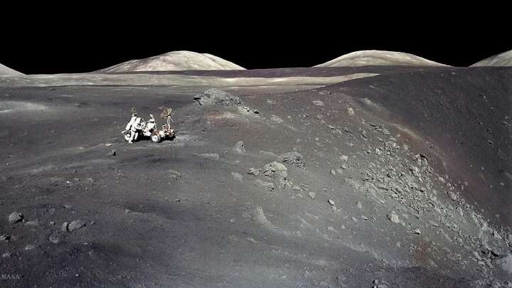 When last humans to land on the Moon discovered it had a volcano